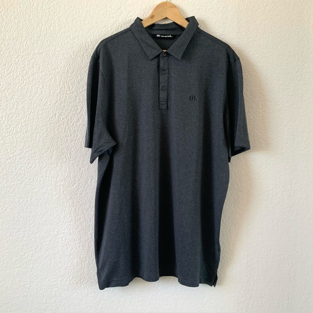 Travis Mathew Dark Gray Polo Shirt, Sz XL